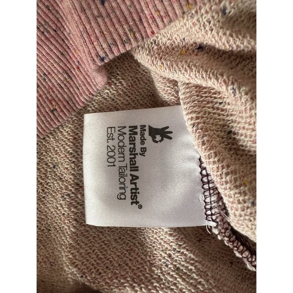 Marshall Artist Women's Classic Sweatshirt Size XL Pink Fleck Speckled Crew Neck - Picture 7 of 12